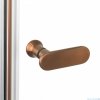 New Trendy New Soleo Copper Brushed 90x80x195 cm kabina wspornik prosty miedź szczotkowana/szkło przejrzyste K-2294-WP